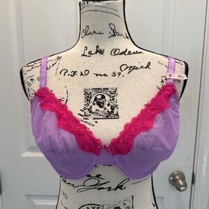 Victoria's Secret Purple Bra with Pink Lace